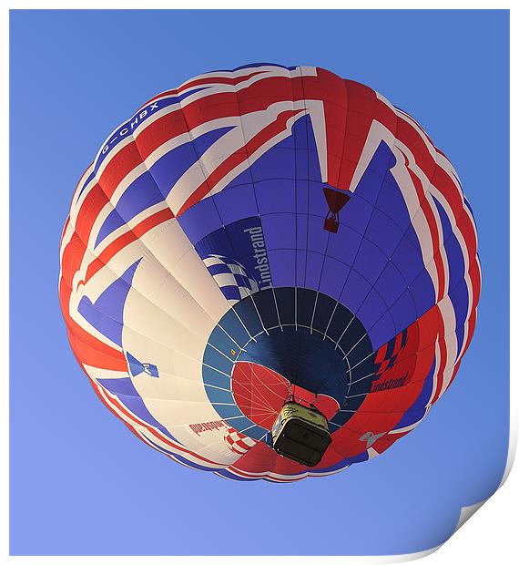 Union Flag balloon Print by Peter Cope