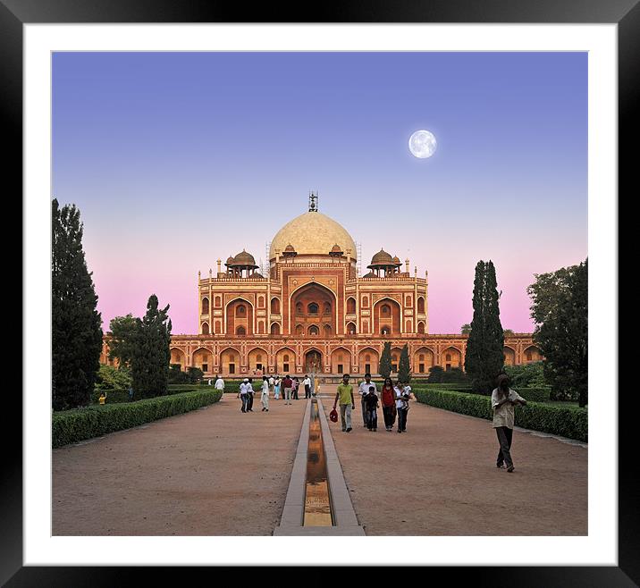 Humayamens Tomb, Delhi, India Framed Mounted Print by Peter Cope