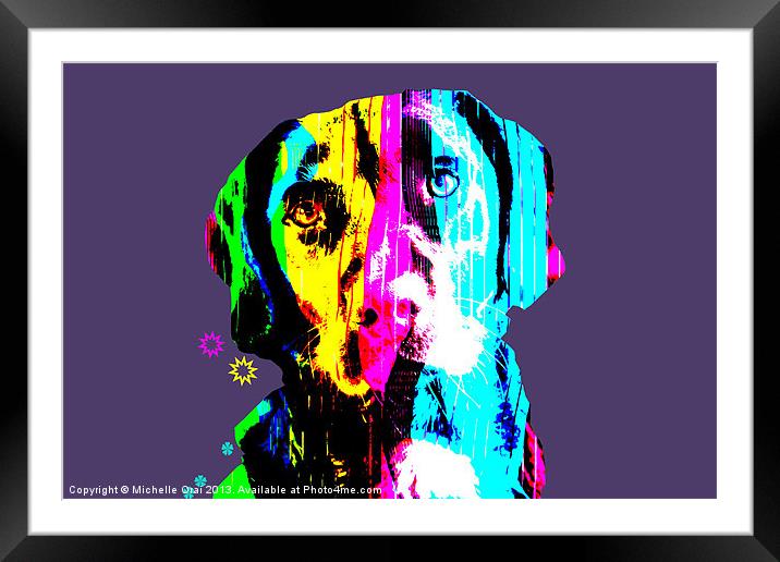 Funky Lab Framed Mounted Print by Michelle Orai