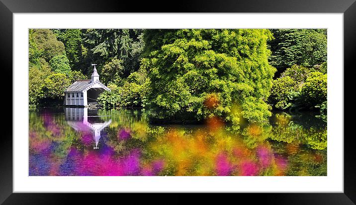 The Boat House, Trevano Framed Mounted Print by Peter Cope