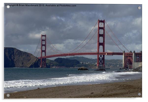 Golden Gate Acrylic by Brian Macdonald