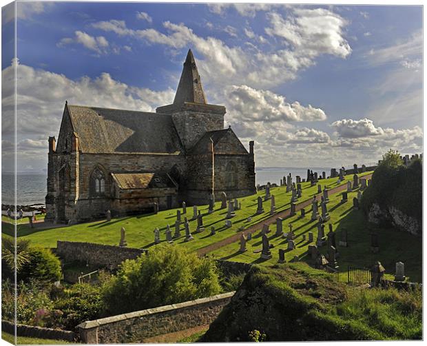 The Kirk, St Monans Canvas Print by Peter Cope