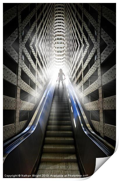 Move into the light Print by Nathan Wright
