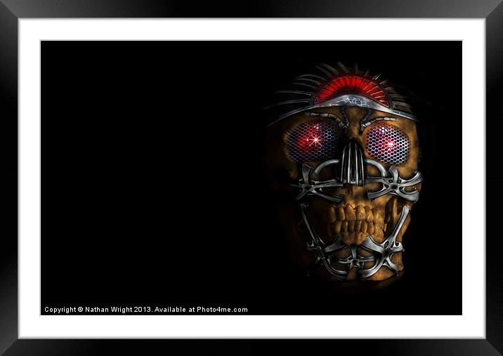 Machine head Framed Mounted Print by Nathan Wright