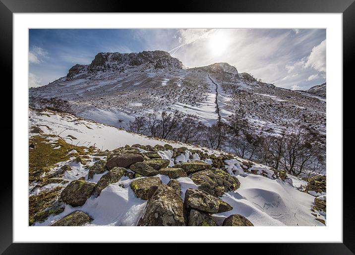 Eagle Crag Framed Mounted Print by Phil Tinkler