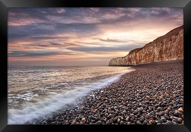 Sussex Coast Framed Print by sam moore