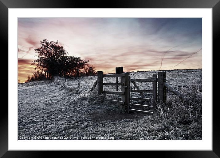 Winter Sunrise Framed Mounted Print by Graham Custance