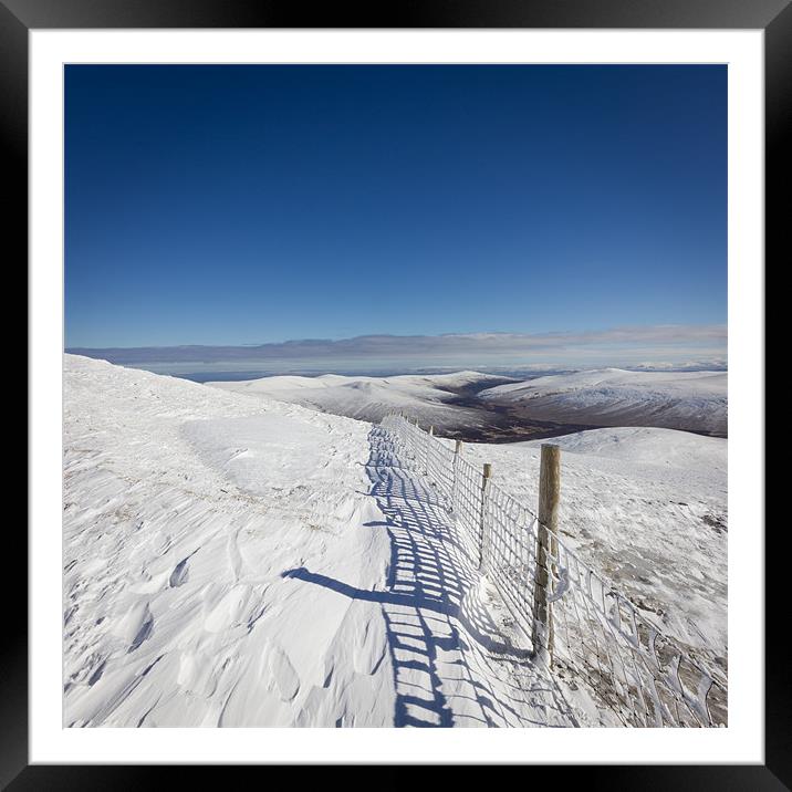 Skiddaw Winter Framed Mounted Print by Simon Wrigglesworth
