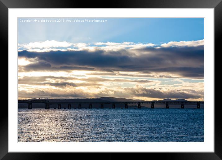 Tay Sunset Framed Mounted Print by craig beattie