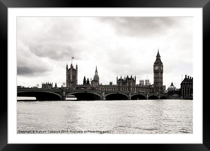 Westminster Framed Mounted Print by Graham Custance