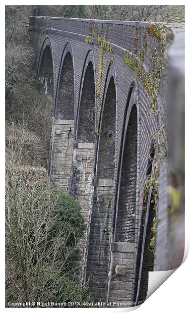Spanning  Viaduct Print by Nigel Barrett Canvas
