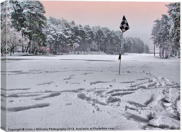 Noo Golf Today !!! Canvas Print by Colin Williams Photography