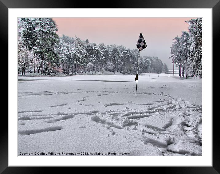 Noo Golf Today !!! Framed Mounted Print by Colin Williams Photography