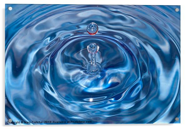 Water Drop Acrylic by Mary Fletcher