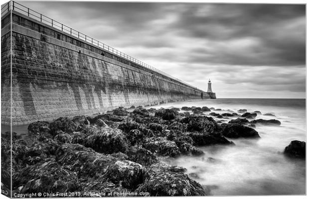 The Pier at Tynemouth Canvas Print by Chris Frost
