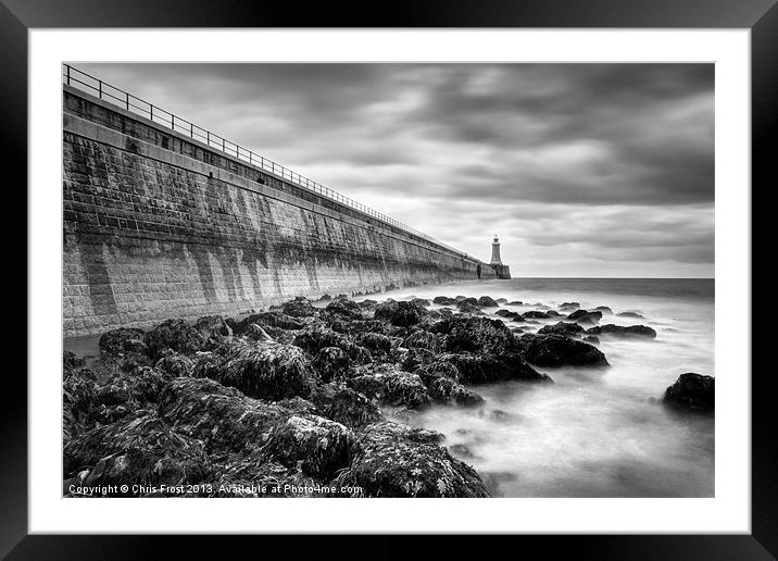 The Pier at Tynemouth Framed Mounted Print by Chris Frost