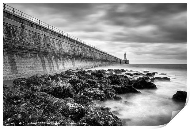 The Pier at Tynemouth Print by Chris Frost