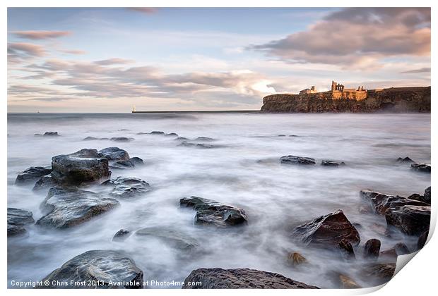 The Priory at Tynemouth Print by Chris Frost