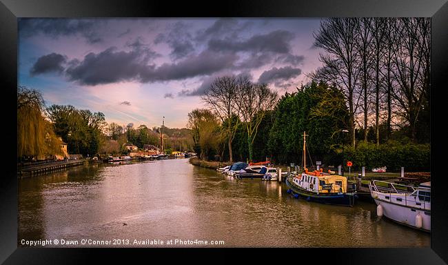 River Medway Framed Print by Dawn O'Connor