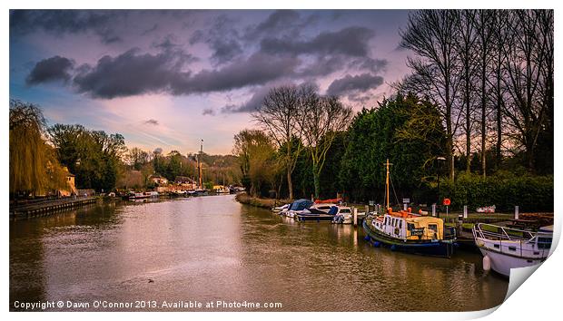 River Medway Print by Dawn O'Connor