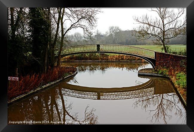 Bridge 39 Cathiron Framed Print by Avril Harris