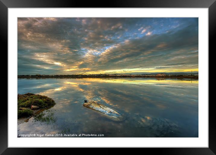 Capsized Framed Mounted Print by Wight Landscapes