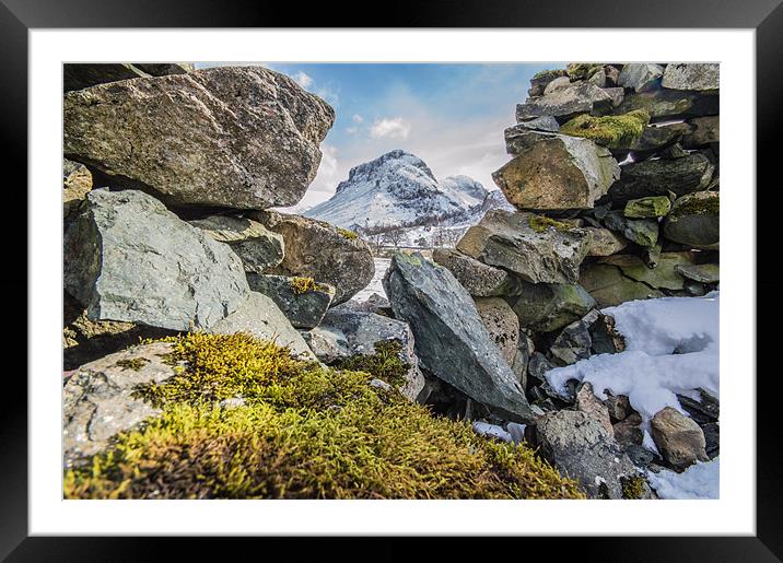 Moss and Mountains Framed Mounted Print by Phil Tinkler
