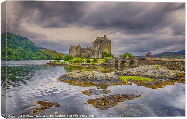 Majestic Eilean Donan Castle Canvas Print by Chris Thaxter
