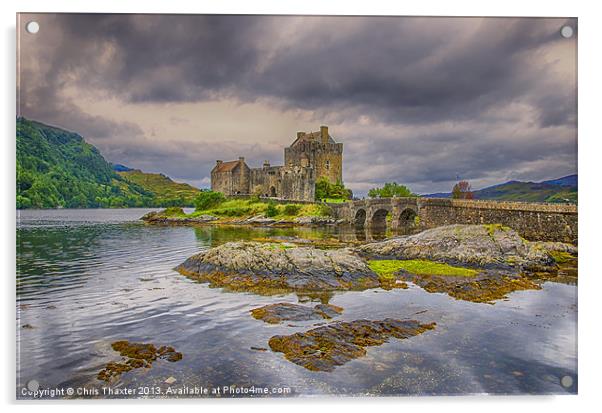 Majestic Eilean Donan Castle Acrylic by Chris Thaxter