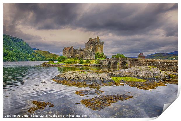 Majestic Eilean Donan Castle Print by Chris Thaxter