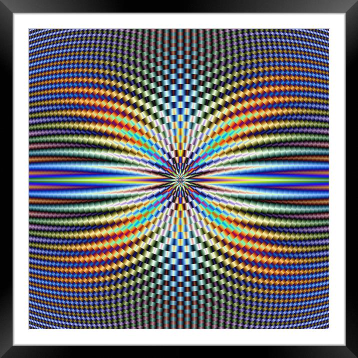 Concentric Rings Framed Mounted Print by Colin Forrest