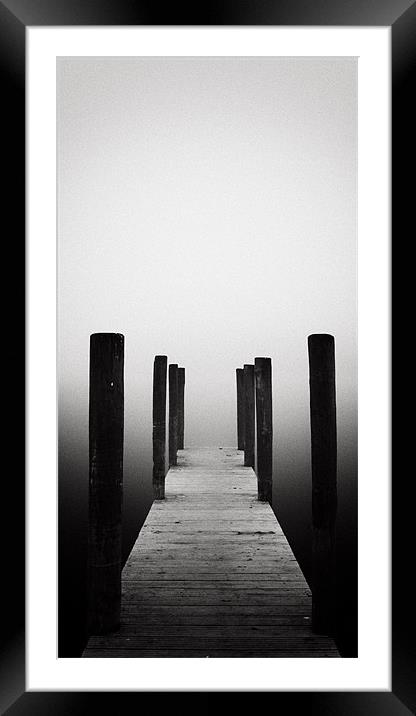 Jetty - Derwentwater Framed Mounted Print by Simon Wrigglesworth