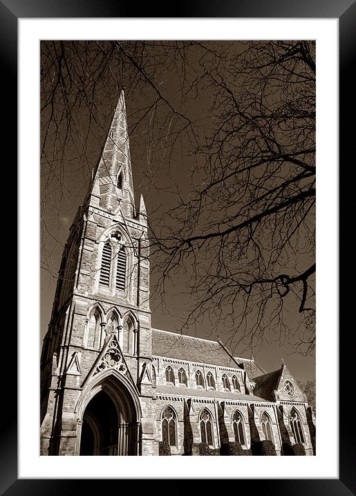 St Johns Church, Ranmoor, Sheffield Framed Mounted Print by Darren Galpin