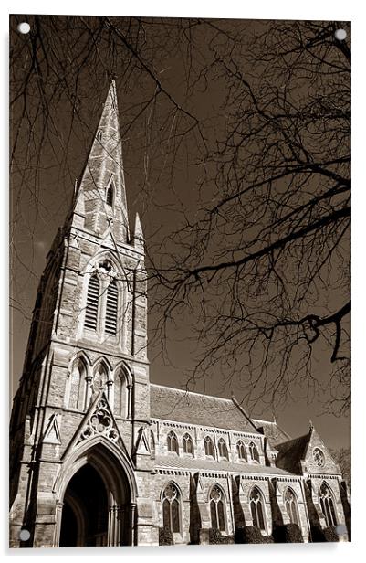 St Johns Church, Ranmoor, Sheffield Acrylic by Darren Galpin