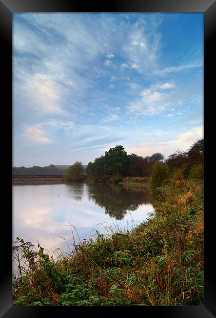 Ulley Reservoir Near Rotherham,South Yorkshire Framed Print by Darren Galpin