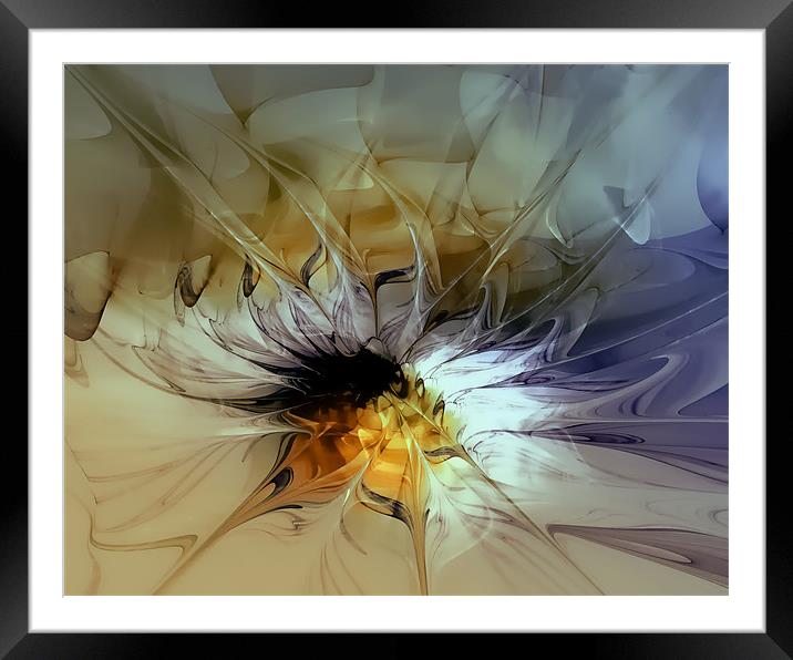 Golden Lily Framed Mounted Print by Amanda Moore