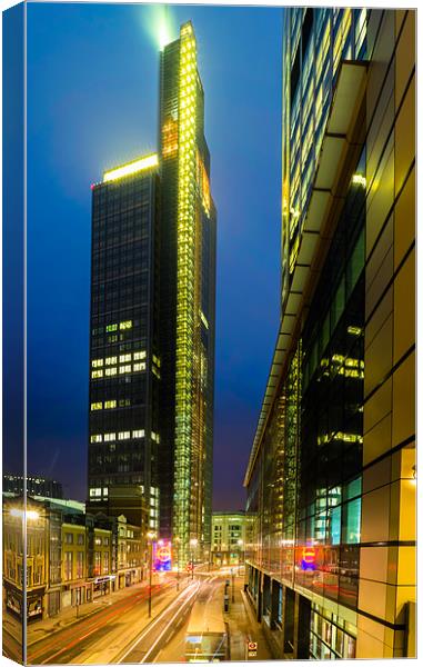 The Heron Tower Canvas Print by peter tachauer