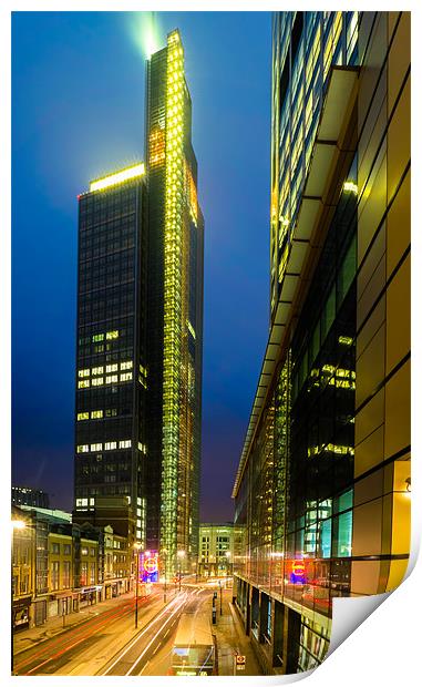 The Heron Tower Print by peter tachauer