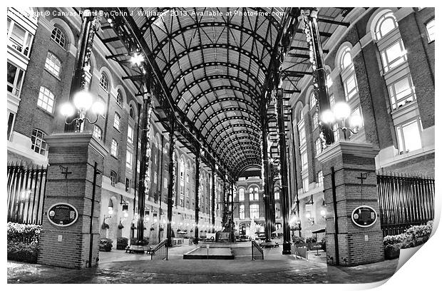 Hays Galleria - London Print by Colin Williams Photography