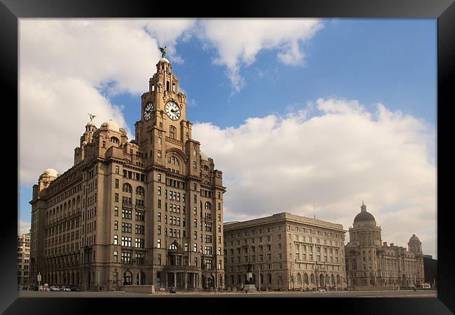 Liverpool Pier Head Framed Print by Phillip Orr