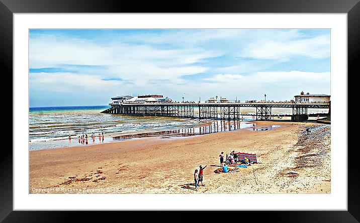 Cromer Seaside Norfolk. Framed Mounted Print by Rosanna Zavanaiu