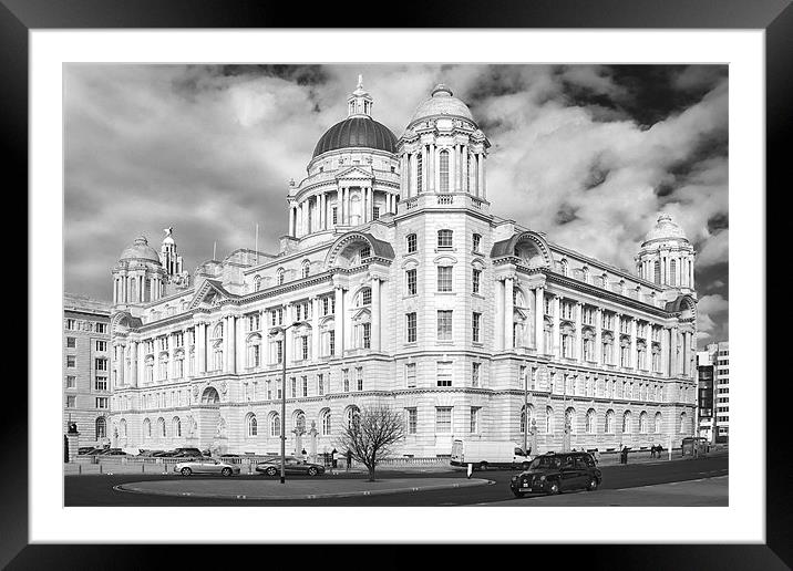 Port of Liverpool buiding Framed Mounted Print by Rob Lester