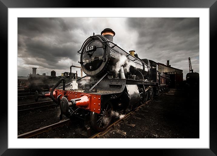GWR Steam Train Framed Mounted Print by Oxon Images
