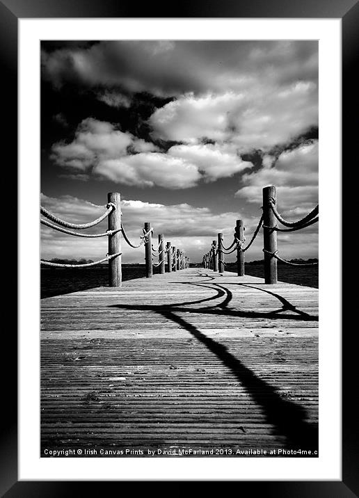 Walk on the bright side Framed Mounted Print by David McFarland