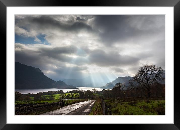 Moody Skies Over Ullswater Framed Mounted Print by Ian Duffield