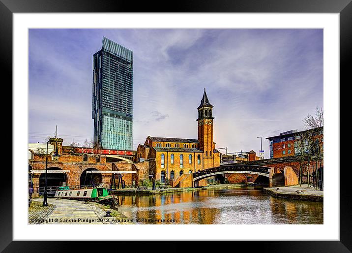 Castlefield Architecture Framed Mounted Print by Sandra Pledger