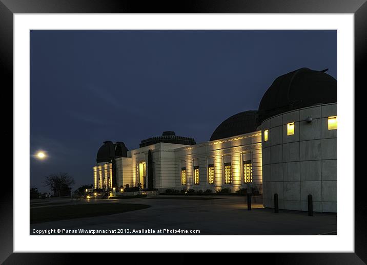 Full Moon at the Observatory Framed Mounted Print by Panas Wiwatpanachat