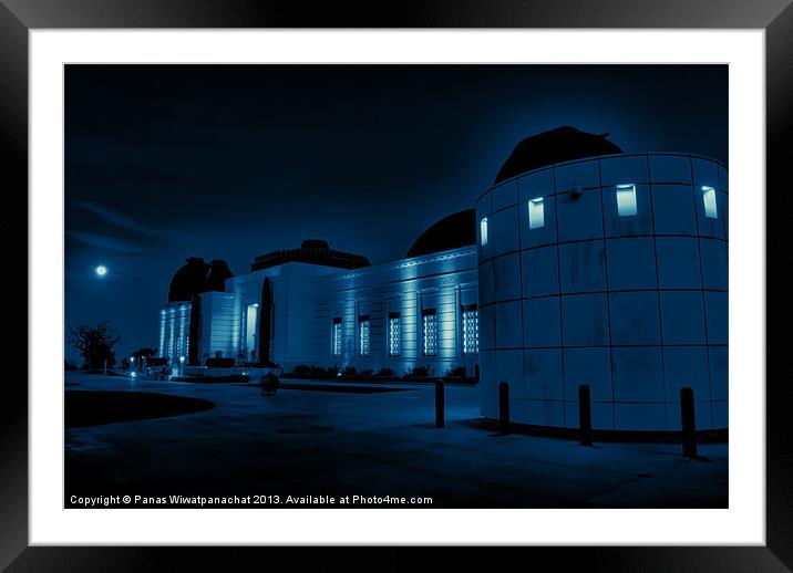 Griffith Observatory Framed Mounted Print by Panas Wiwatpanachat