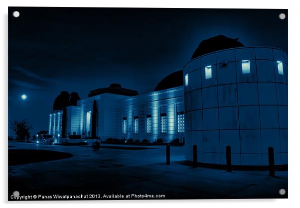 Griffith Observatory Acrylic by Panas Wiwatpanachat