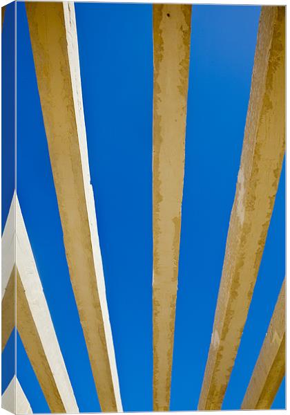 Concrete Abstract rich blue sky Canvas Print by Arfabita  